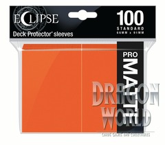 Standard Sleeves - Pumpkin Orange Matte 100ct - Eclipse